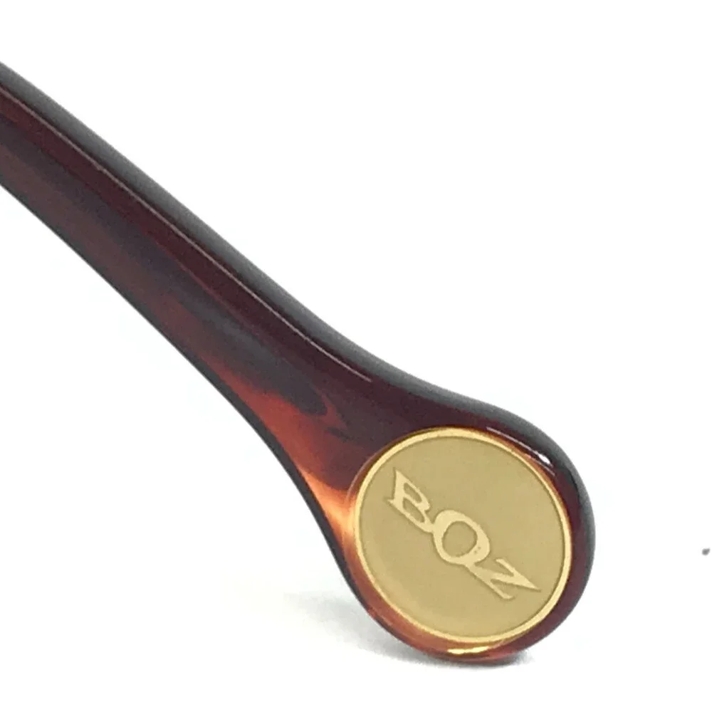 BOZ Eyeglasses Frames WELL 7092 Purple Brown Cat Eye Half Rim 52.5-18-140